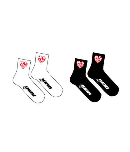 WAU Heart Socks