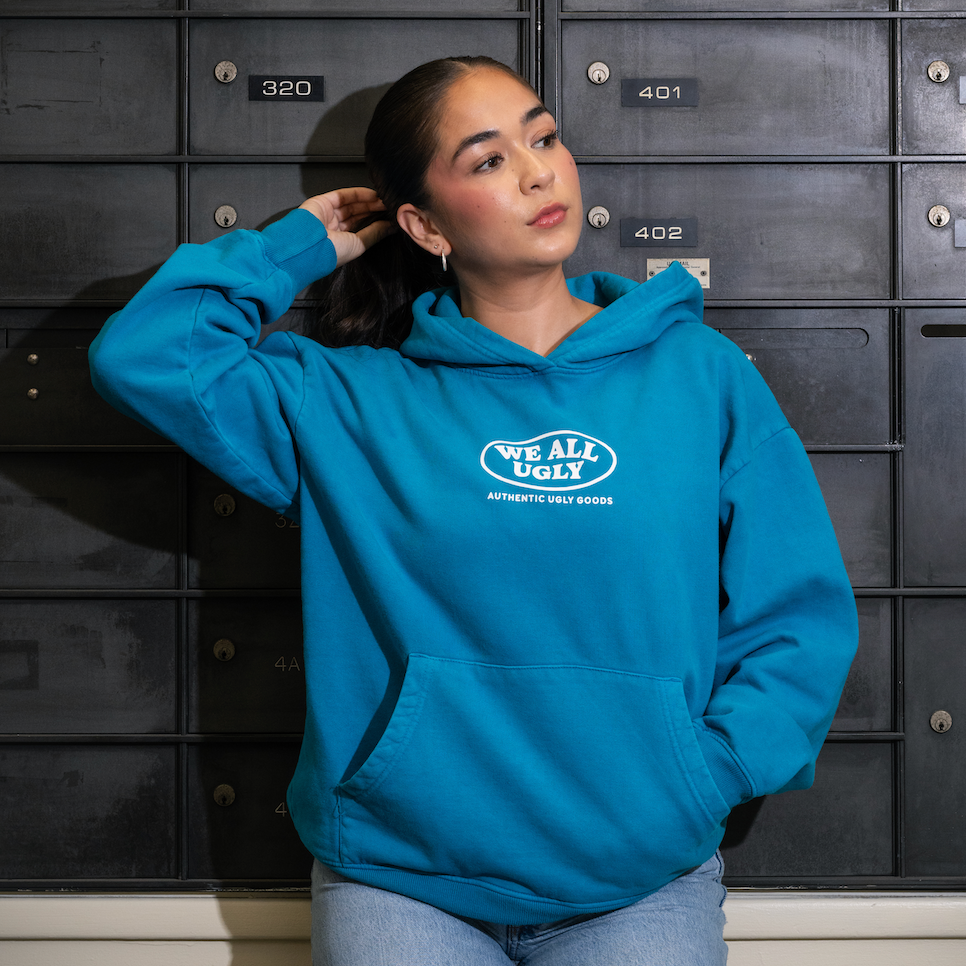 Ugly Goods Hoodie — Teal
