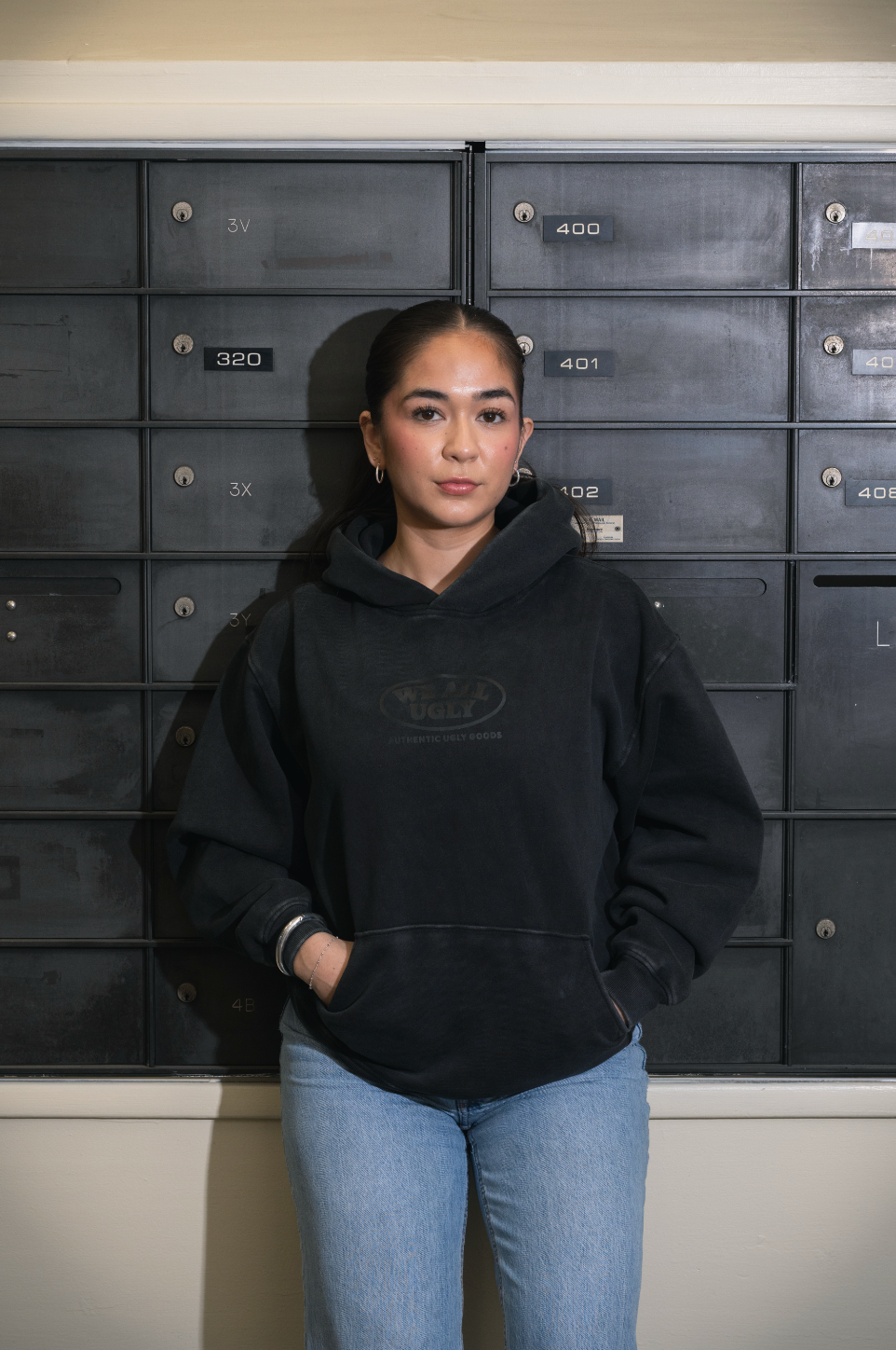 Ugly Goods Hoodie — Vintage Blk