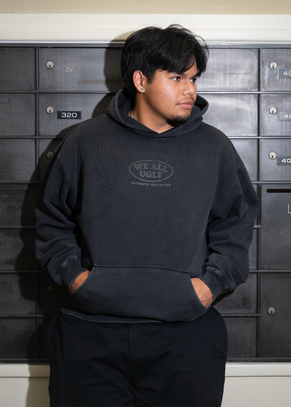 Ugly Goods Hoodie — Vintage Blk