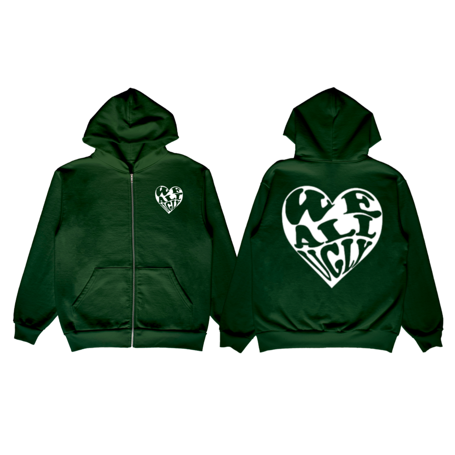 WAU Heart Zip-Ups